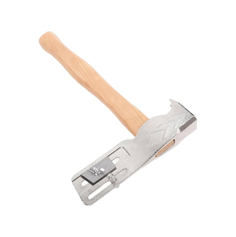 AJC Magnetic Roofing Hammer 17 oz Hatchet with Utility Blade and Gauge