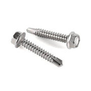 #8 Screw 1 inch Slot Hex Head Zinc Needle Point – 8K Pack
