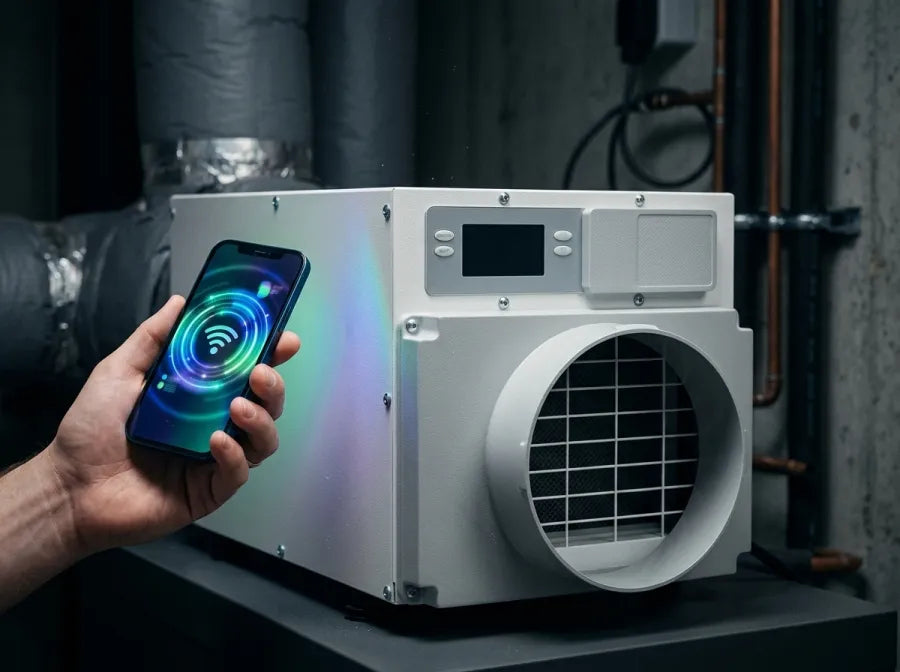 Phone pairing with the dehumidifier over Wi-Fi