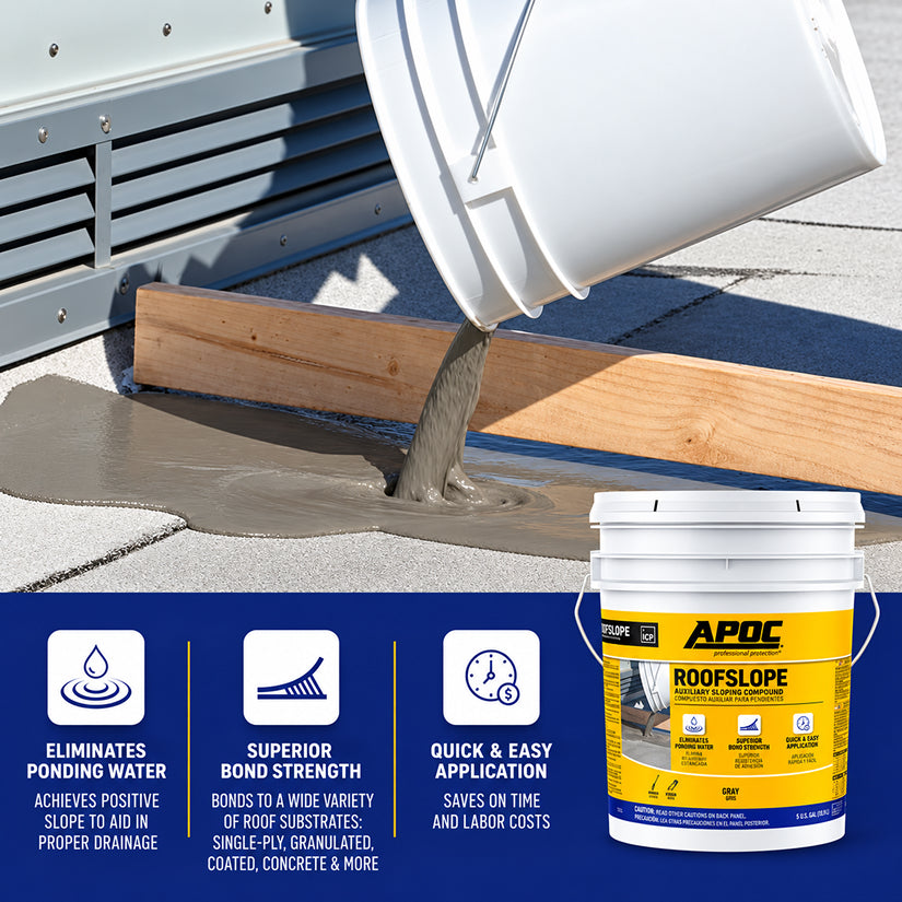 APOC RoofSlope auxiliary sloping compound 5 gallon pail