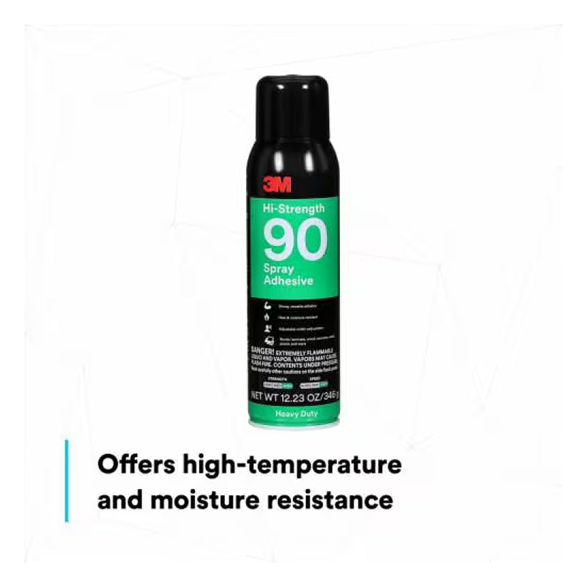 3M 90 Spray Adhesive 12 oz High Strength Contact Adhesive