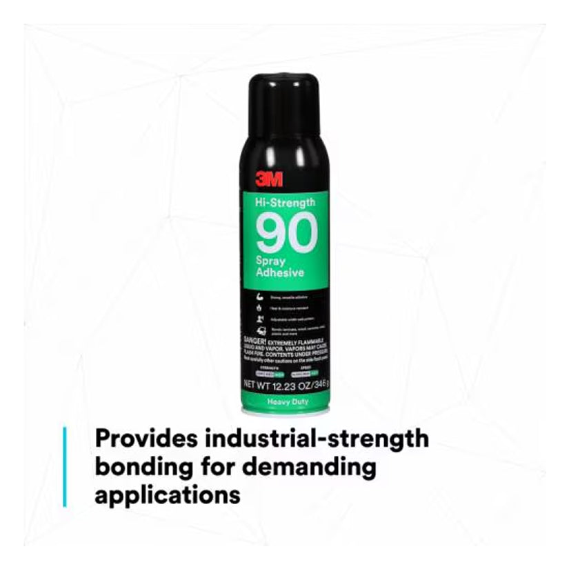 3M 90 Spray Adhesive 12 oz High Strength Contact Adhesive