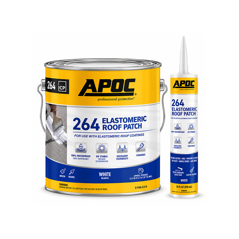 APOC 264 Flash N Seal white elastomeric roof patch pail