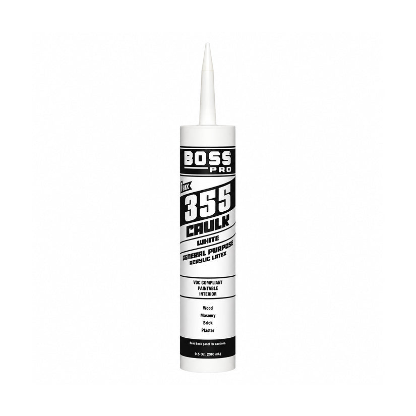 BOSS 355 Painters Caulk 9.5 oz White Acrylic Latex Sealant