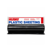 Husky 6 Mil Poly Film 10 ft x 100 ft – Black