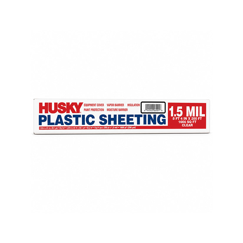 Poly-America 1.5 Mil Poly Film 8 ft 4 in x 200 ft – Clear Husky