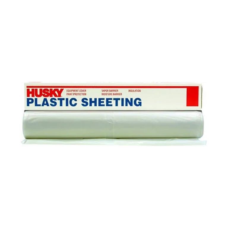 Husky 0.7 Mil Poly Film 9 ft x 400 ft – Clear