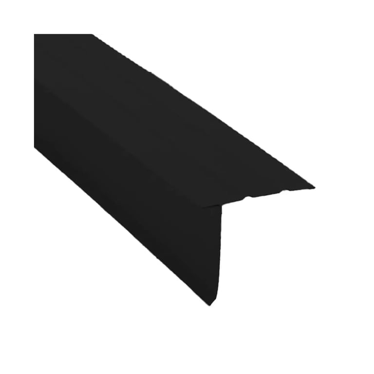 2" x 2" Roof edge Black alum. (25/bdl)