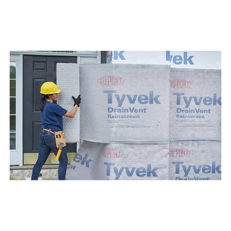 Tyvek DrainVent 48 inch x 50 ft – 200 SQFT Coverage