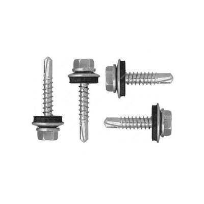 #10 Screw 1 inch Hex Head with Bond Washer – 250/Bag