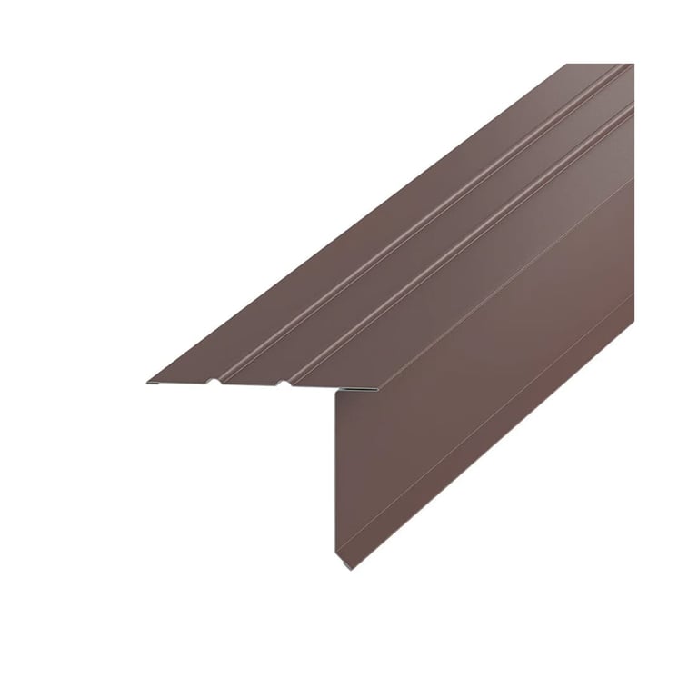4x2 Brown Alum 90 deg Roof Edge (25/bdl)
