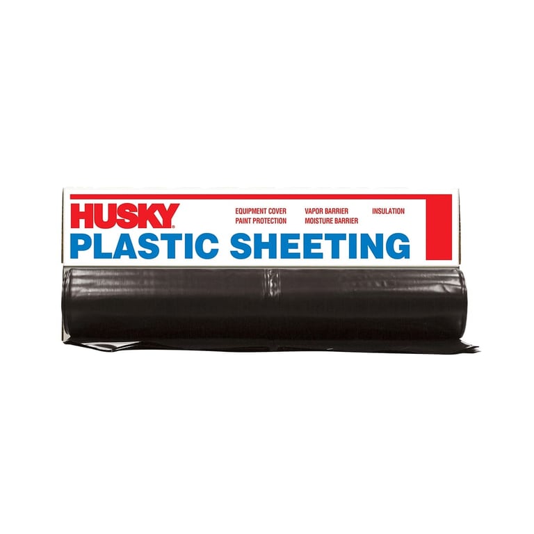 6 Mill Poly Film 10' x 100' Black HUSKY
