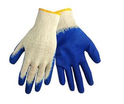 Blue Dipped Knit Gloves- 12 pair/pack