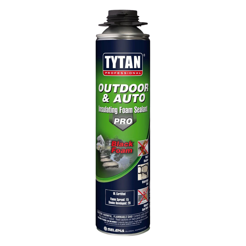 TYTAN Outdoor and Auto black landscaping spray foam
